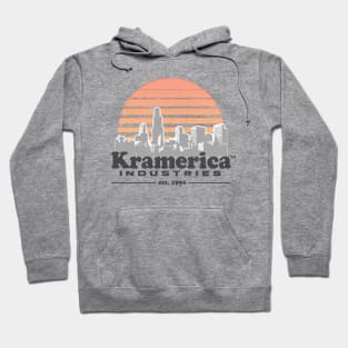 Kramerica Industries / Faded (Black) 90s Style Logo Original Design Hoodie